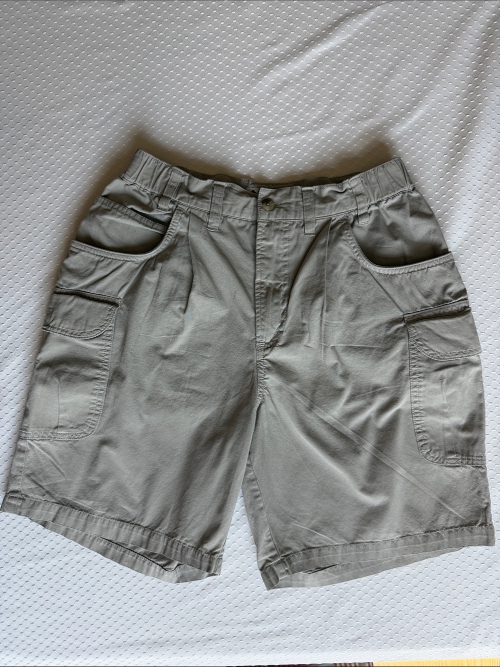 Men's Casual Cargo Shorts - Light Gray
